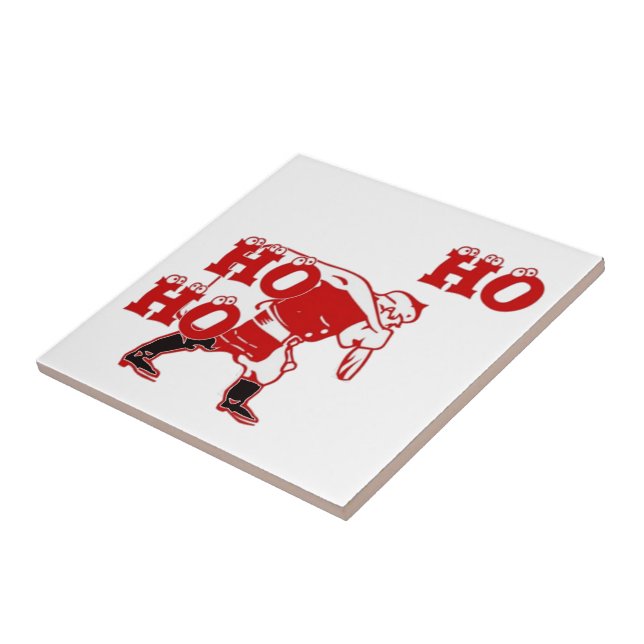 Strong Santa Ho Ho Ho Collection Ceramic Tile (Side)