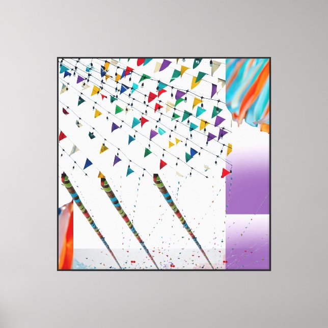 Strong. Short. High energy Canvas Print (Front)