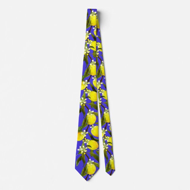 Strong Sicilian lemon pattern Neck Tie (Front)