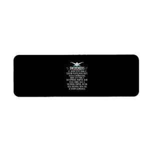 Strong Swimmer Swim Swimming Gifts For Men Women Label