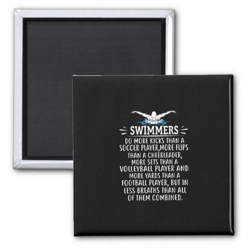 Strong Swimmer Swim Swimming Gifts For Men Women Magnet