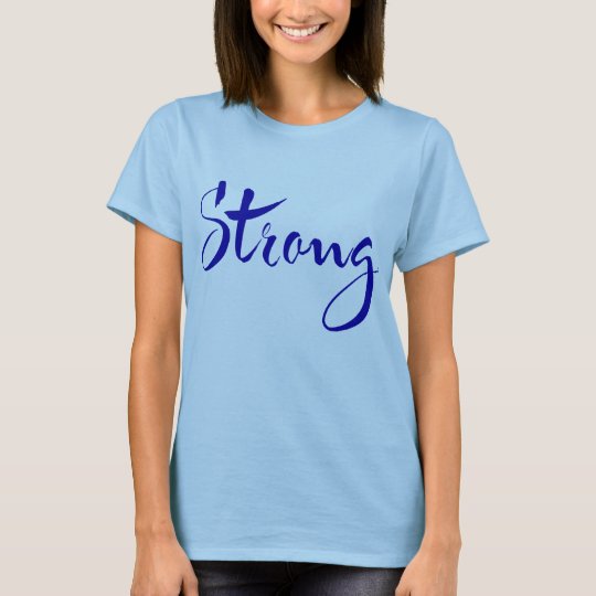 STRONG T-shirt (blue lettering)