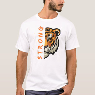 Strong tiger t shirts design
