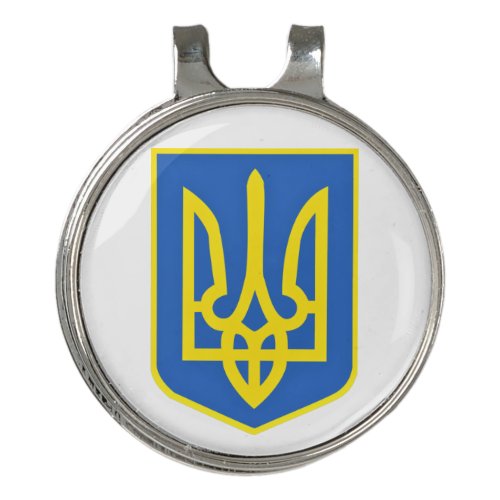 Strong Ukraine Coat Of Arms _ Freedom Always Wins  Golf Hat Clip
