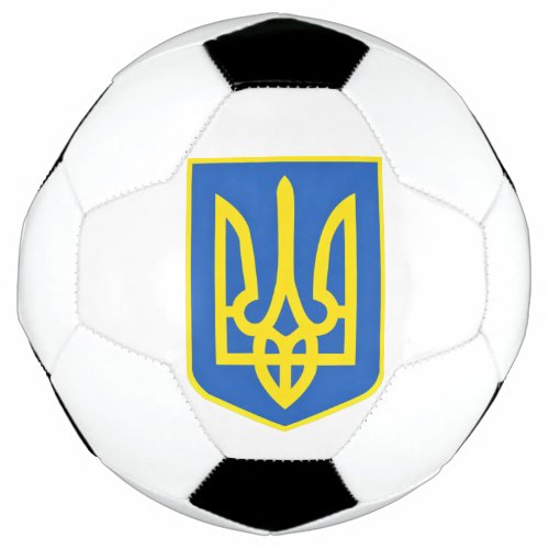 Strong Ukraine Coat Of Arms _ Freedom Always Wins Soccer Ball