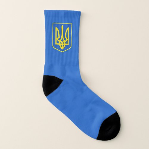 Strong Ukraine Coat Of Arms _ Freedom Always Wins Socks