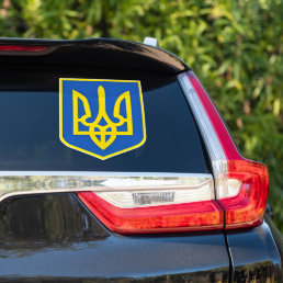 Strong Ukraine Coat Of Arms Sticker - Freedom
