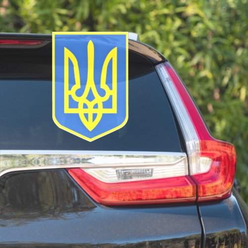 Strong Ukraine Coat Of Arms Sticker _ Freedom