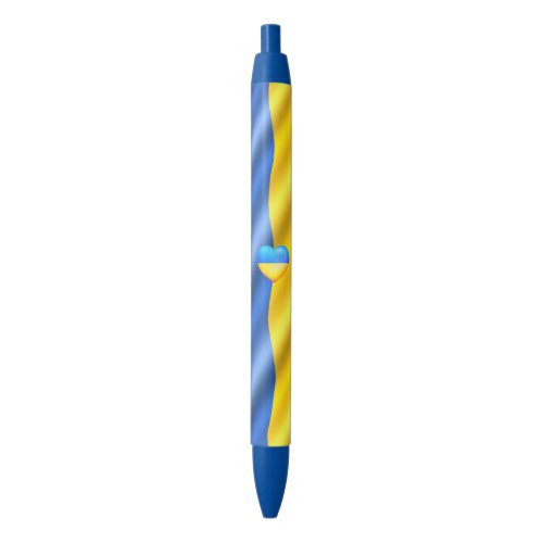 Strong Ukraine _ Ukrainian Flag _ Freedom Victory Blue Ink Pen