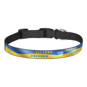 Strong Ukraine - Ukrainian Flag - Freedom Victory Pet Collar