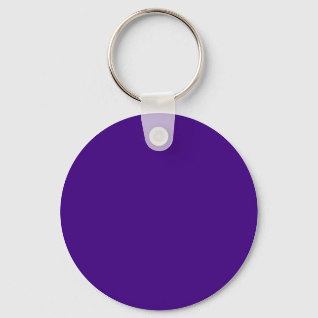 Strong Violet 400080 Color - Add a Name Option Keychain (Front)