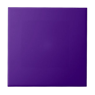 Strong Violet 400080 Color, Option to Add Image Ceramic Tile