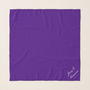 Strong Violet 400080 - With Name or Blank Scarf