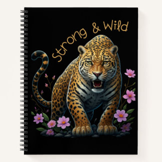 Strong & Wild Jaguar Soul Spiral Notebook