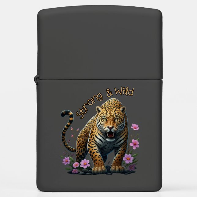 Strong & Wild Jaguar Soul Zippo Lighter (Front)