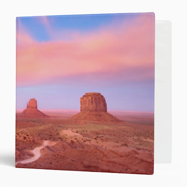 Strong Winds over Desert Valley 3 Ring Binder (Front/Inside)