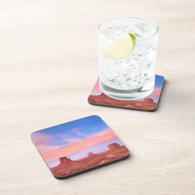 Strong Winds over Desert Valley Beverage Coaster (Right Side)
