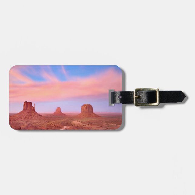 Strong Winds over Desert Valley Luggage Tag (Front Horizontal)