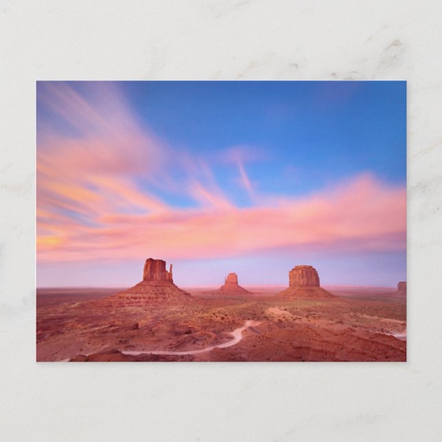 Strong Winds over Desert Valley Postcard (Front)