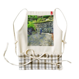 Strong winds zazzle HEART apron