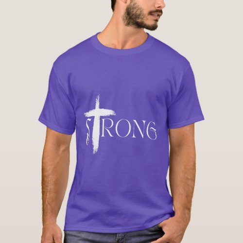 Strong with Christian crossChristian MomChristian  T_Shirt