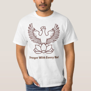 Strong With Every Rise – Phoenix Nurse Design T-Shirt