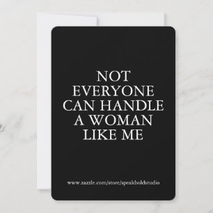 Strong Woman Affirmation Personalized Card for Her