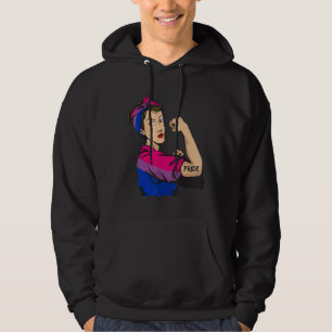Strong woman BIsexual Pride LGBT Mom Hoodie