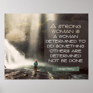 Strong Woman by Marge Piercy Poster