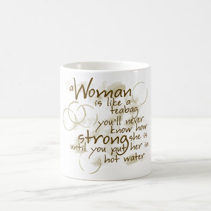 strong woman mug