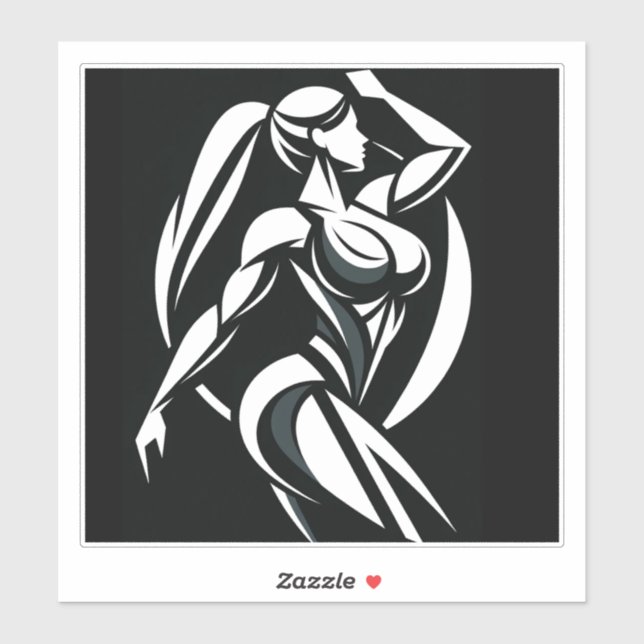 Strong Woman Fitness Personal Training Minimalist Sticker (Sheet)