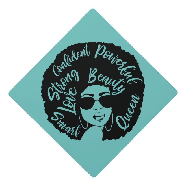 Strong-woman Graduation Cap Topper (Front)