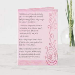 Strong Woman Greeting Card