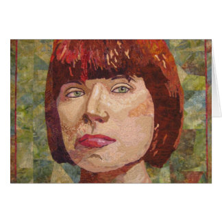 Strong Woman in Detail Blank Card