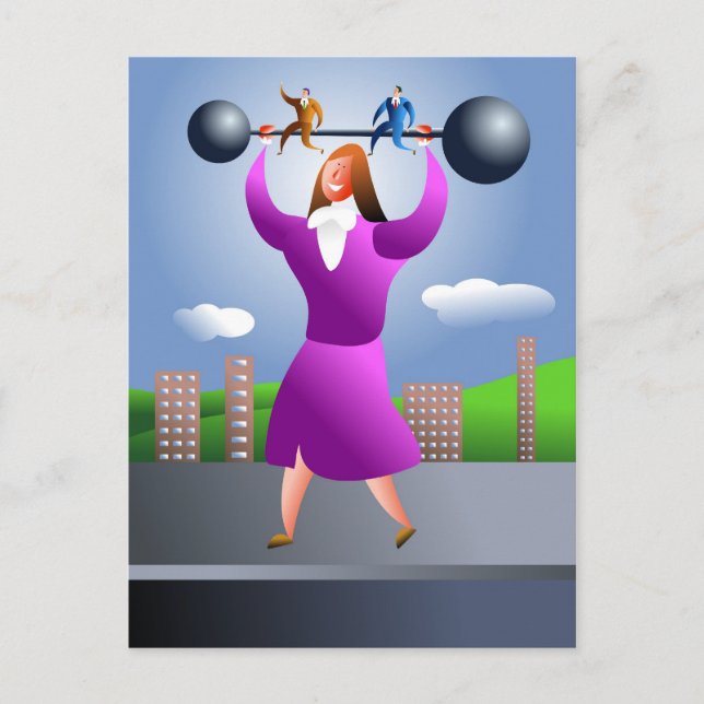 Strong Woman Postcard (Front)