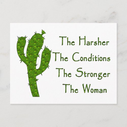 Strong Woman Postcard