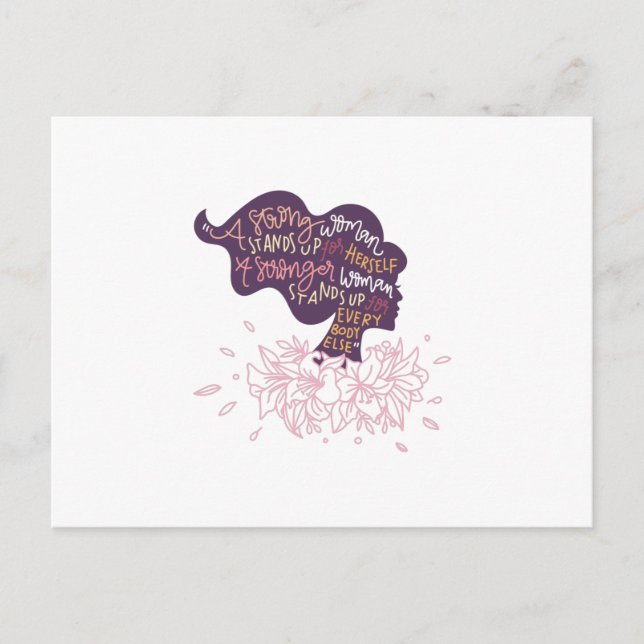 Strong Woman Postcard (Front)