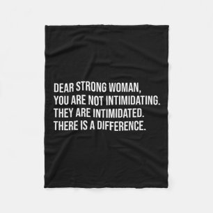 Strong Woman Pro Choice Feminist  Fleece Blanket