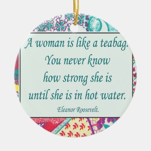 Strong Woman Quote Christmas Ornament