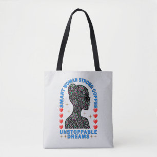 strong woman tote bag