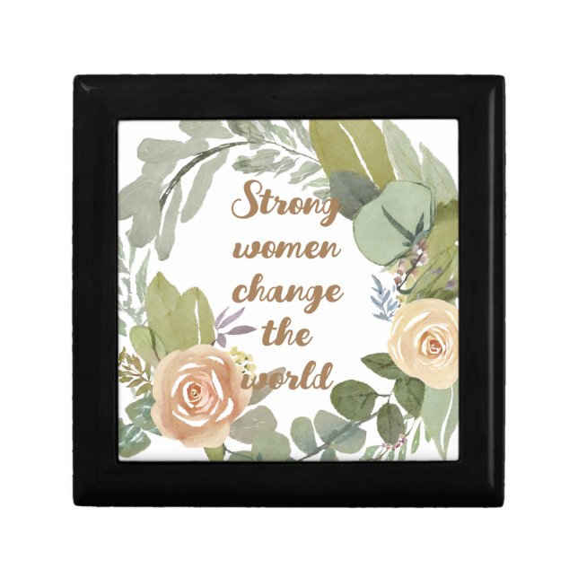strong women change the world 8th march equality  gift box (Front)