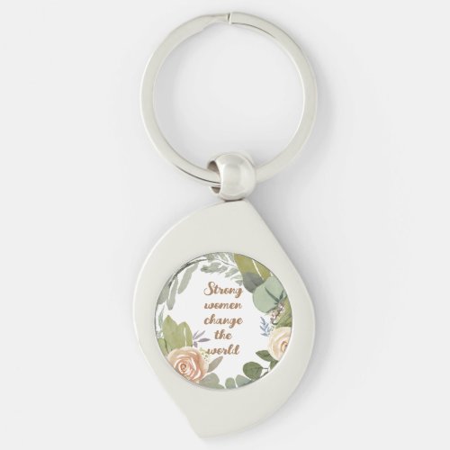 strong women change the world 8th march equality  keychain