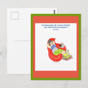Strong Women 'Feminist' Postcard