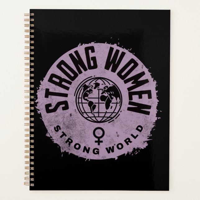 Strong Women Inspirational  Quote Planner (Front)