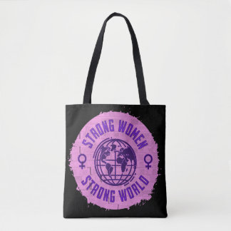 Strong Women Inspirational Quote Tote Bag