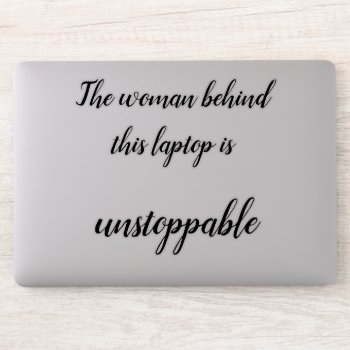 Strong Women Laptop Sticker by The_Life_of_Riley at Zazzle