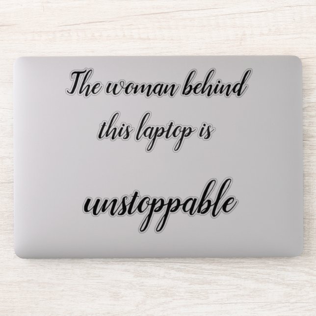 Strong women laptop sticker (Computer)
