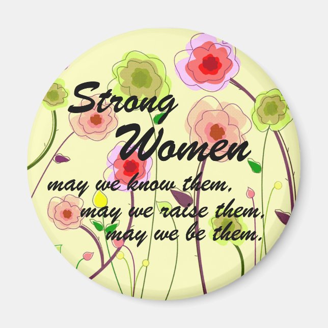 Strong Women Magnet (Front)