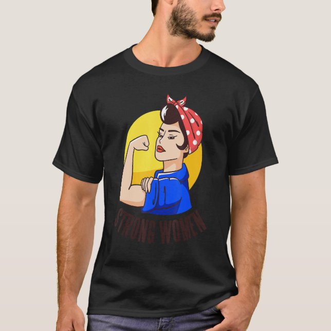 strong women power T-Shirt (Front)