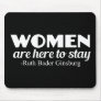 Strong Women Ruth Bader Ginsburg Feminist Quote Mouse Pad